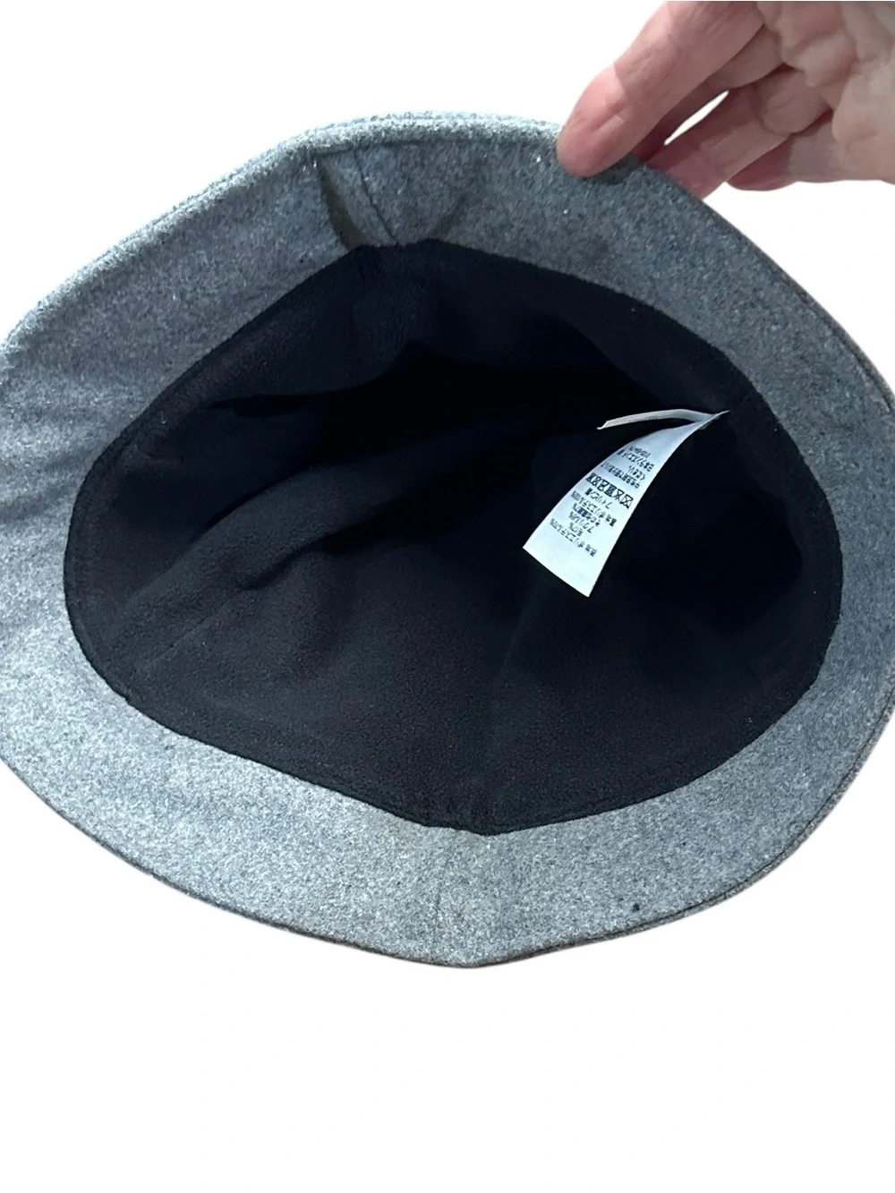 Lands’‎ End Women’s Cashtouch Cloche Bucket Hat Heather Gray L/XL Fleece Lined